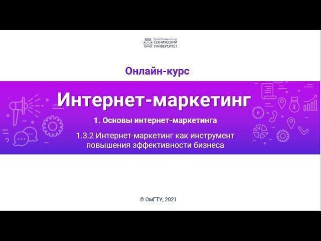 1.3.2 Интернет-маркетинг как инструмент повышения эффективности бизнеса