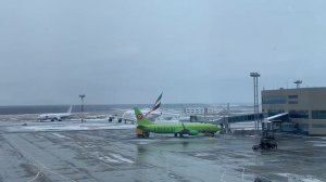 Самолёт А380-800 авиакомпании Emirates в Аэропорту Домодедово, г. Москва, 18.11.2022