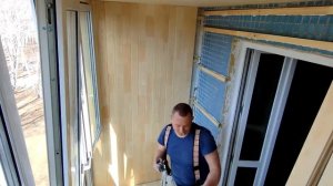 Простая отделка лоджии вагонкой. Быстро обшить вагонкой.