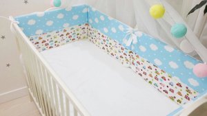 Как сшить тонкие бортики в кроватку.