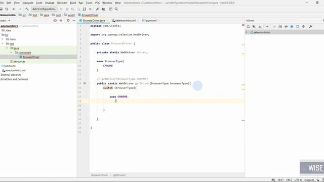Tutorial Selenium Webdriver3 + java + maven + intellijidea  - Part1 (english + hindi  series)