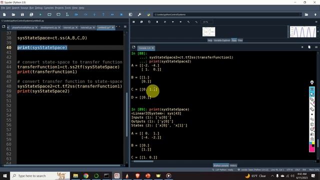 Python Control Systems Library Tutorial 2: State-Space Models and Basic Computations смотреть онлайн