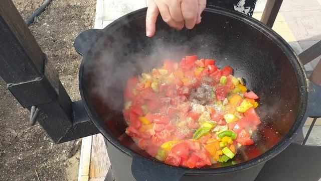 Постный лагман в казане на печке#постнаяеда#пост#лагман#казан#пп#зож#