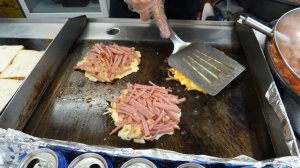 햄 치즈 에그 토스트 / ham cheese egg toast - korean street food