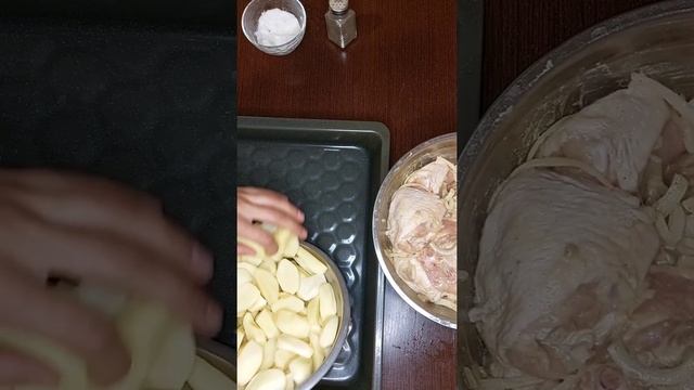 Как приготовить вкусную картошку с мясом в духовке! /How to cook delicious potatoes with meat!