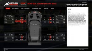 Assetto Corsa Competizione: 4K@60 / RACE SETUP 2020 Bentley GT3@ Monza / W  SETUP & LINK