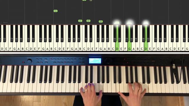 Succession theme song (piano), how to play,  Synthesia, HBO Series #Succession #PianoTutorial