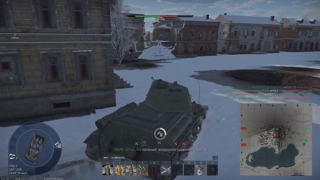 Танк Т-34-85 (Д-5Т) в бою►War Thunder.