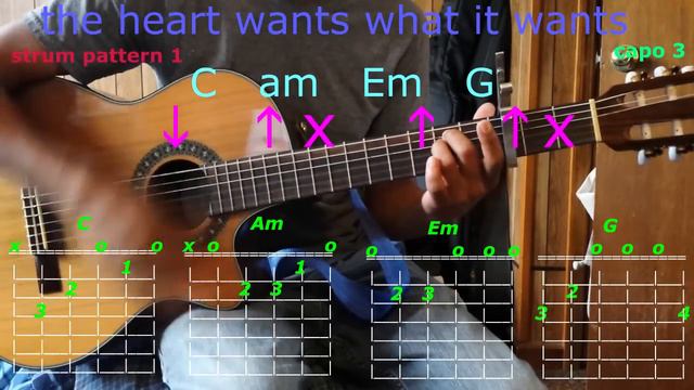 the heart wants what it wants selena gomez guitar chords смотреть онлайн
