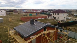 Фальцевая кровля ( Двухскатная кровля ) 1.серия.