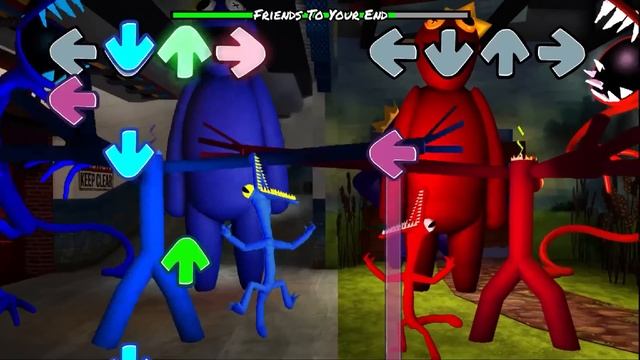 Rainbow Friends ALL Blue VS ALL Red but | Friday Night Funkin Mod Roblox смотреть онлайн