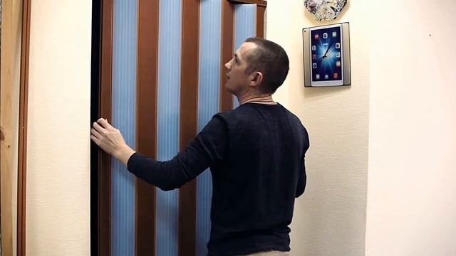 как установить дверь гармошку
