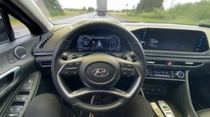 Hyundai Sonata DN8. Интеллектуальный круиз контроль, удержание в полосе