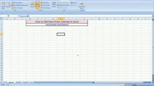 How to Add Date Picker Calendar in Excel#datepicker #howtoadddatepickerinexcel#Excel#calendar