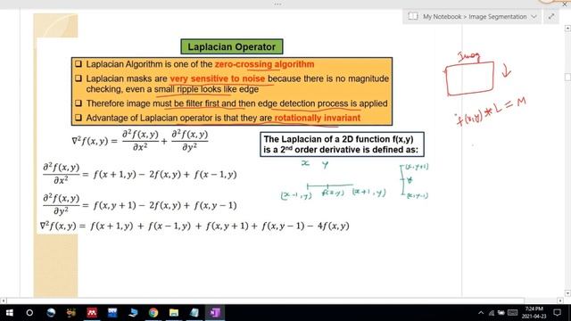 Digital Image Processing - Template matching masks | Second order derivatives filters