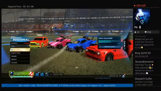 ROCKET LEAGUE BATTLE PASS GIVEAWAY TW OCTANE TW FENNEC TW ZOMBA 5K CREDIT  JOIN NOW !member LIVE