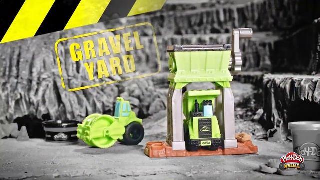 Play Doh - Wheels - Gravel Yard Construction Playset - Ages 3+ смотреть онлайн