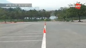 Киа Оптима 2011 vs Toyota Camry v40 - slalom test