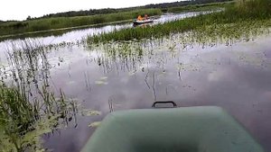 Тест драйв болотоход sea pro 6,5 smf. По заболоченым , травянистым местам