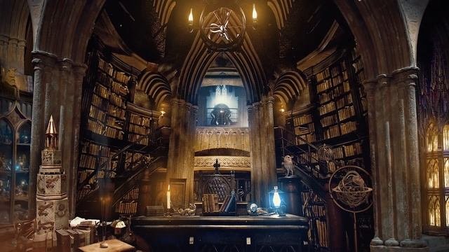 Dumbledore's Office [ASMR] Hogwarts ⚡ Harry Potter Ambience ⋄ Cinemagraph