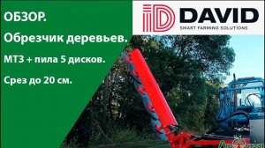 ОБЗОР. Обрезчик деревьев. МТЗ + 5 дисков. ID-DAVID. PFP-5D.