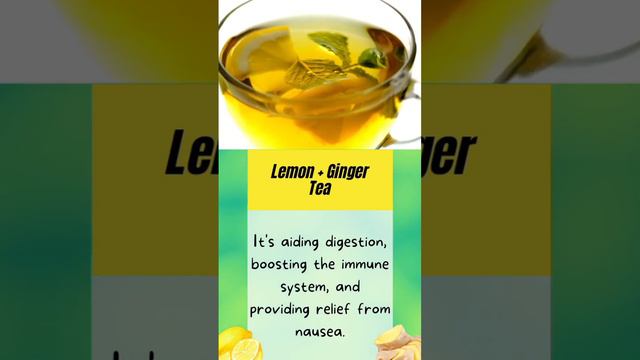 Lemon + Ginger Tea | Good for Health #brainfoodpure #health #tea