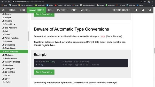 JavaScript Coding Best Practices