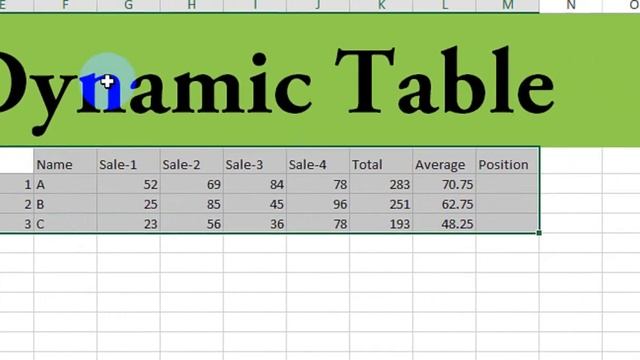 Dynamic Table in Excel | Excel Functions смотреть онлайн