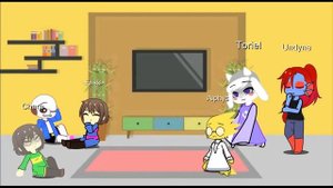 Undertale reacts to Sans vs Frisk