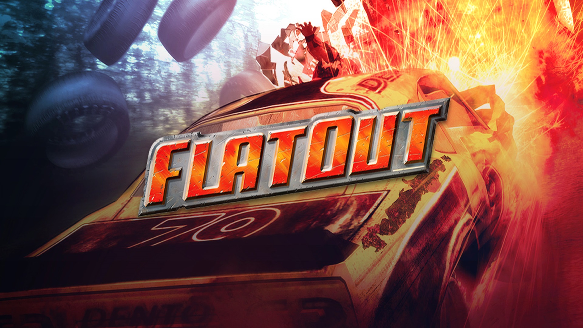 Flat out 1. Флатаут 1. FLATOUT обложка. FLATOUT логотип. FLATOUT 2.