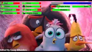 The Angry Birds Movie 2 (2019) Final Battle with healthbars 4/4