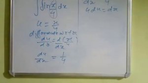 Integration of sinx/4,sinx/2