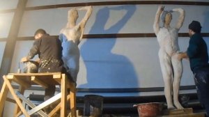 HOW TO SCULPT with plaster _ (Step by Step sculpting anatomy ) how to make