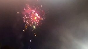 Салют на День города и День молодёжи. Город Иланский