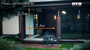Веранда из дерева и стекла с хс-порталом
