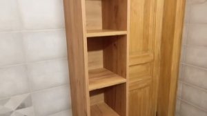 Распаковка — Шкаф-пенал для ванной Акваль Лофт 30