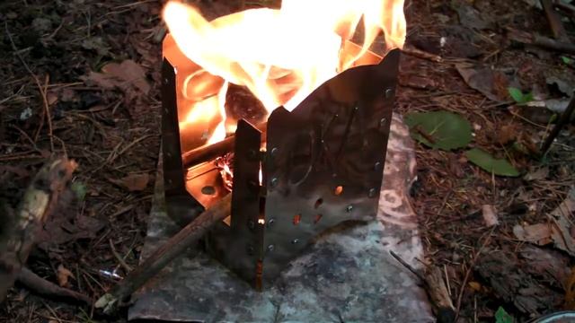 Печка-щепочница "МИР-ОКА" ОБЗОР и ТЕСТ в лесу.О ПЕЧКАХ (camp stove) смотреть онлайн