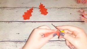 Дубовый листик крючком /  Осенняя композиция / 1 часть  Oak leaf crocheted