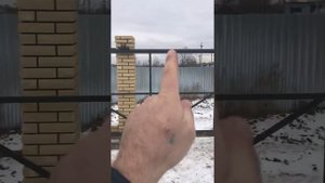 Забор из кирпича с откатными воротами проем 5 метров своими руками