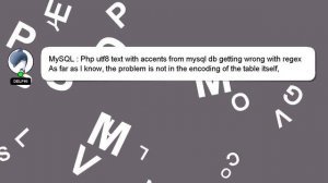 MySQL : Php utf8 text with accents from mysql db getting wrong with regex