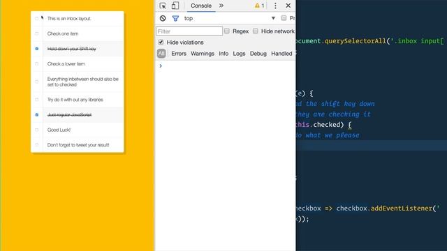 JS Checkbox Challenge! #JavaScript30 10/30