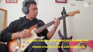 FENDER STRATOCASTER AMERICAN STANDARD 1993 VS FENDER STRATOCASTER PLAYER SERIES 2018
