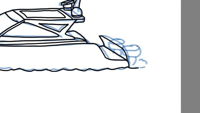 iPad + Autodesk Sketchbook 보트 Boat смотреть онлайн