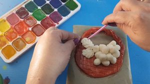 Корзинка из солёного теста. Детская поделка или сувенир к празднику