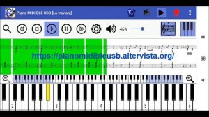 Piano Midi Bluetooth USB Traviata Player