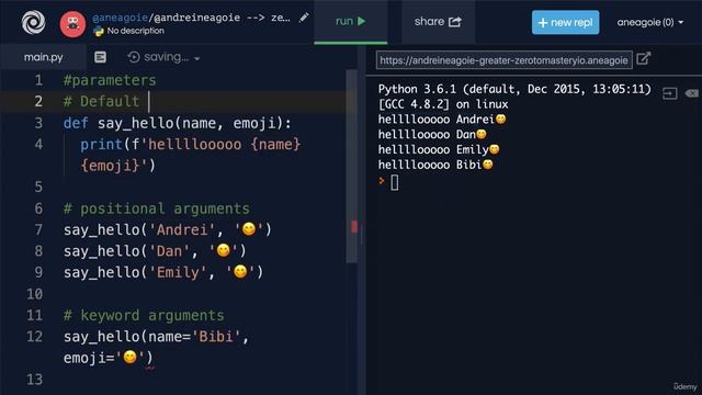 200 Default Parameters and Keyword Arguments in Python