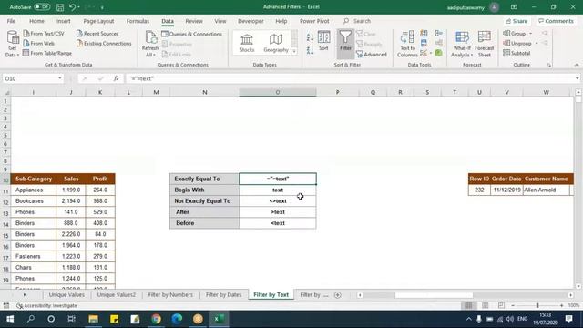 Advanced Excel Pro | Session 02 | ADVANCED FILTERS