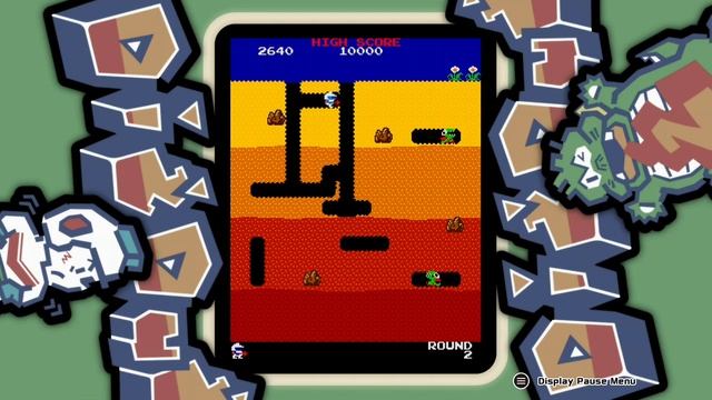 Dig Dug (ARCADE GAME SERIES) - Round 2 Gameplay смотреть онлайн