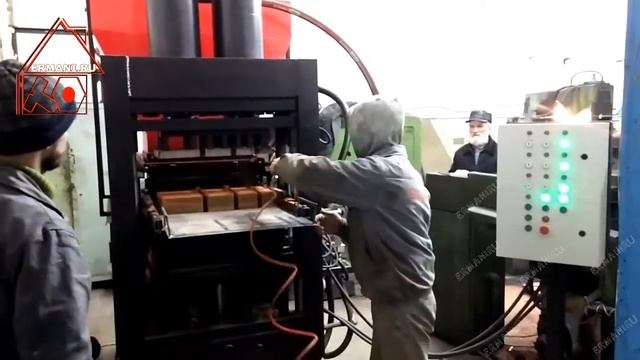 Двухслойная тротуарная плитка. Автомат гиперпресс HIPER-100 смотреть онлайн