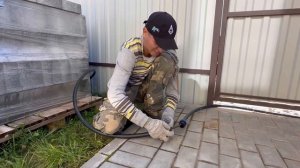 Строим ЗАЕЗД К ДОМУ. Кладка тротуарной плитки, прокладка электрики, армирование, цементно-песч смес